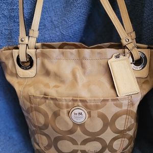 Coach Signature OP Art C Baby Bag
